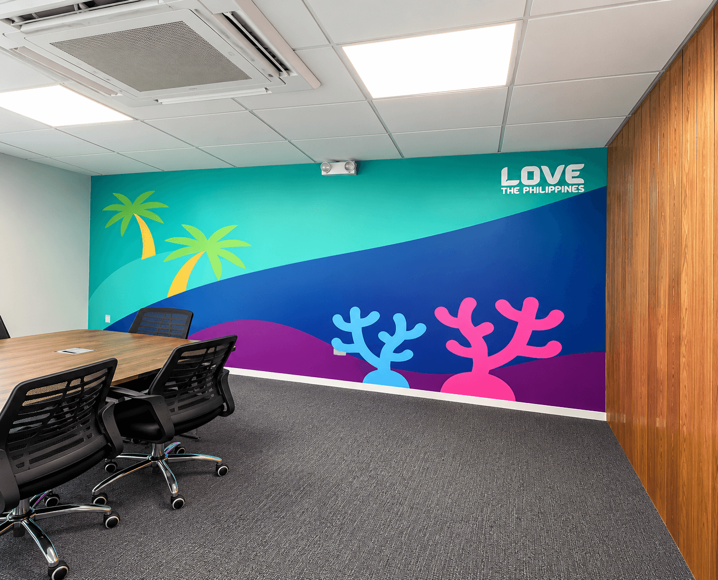 Wall Mural and Glass Stickers