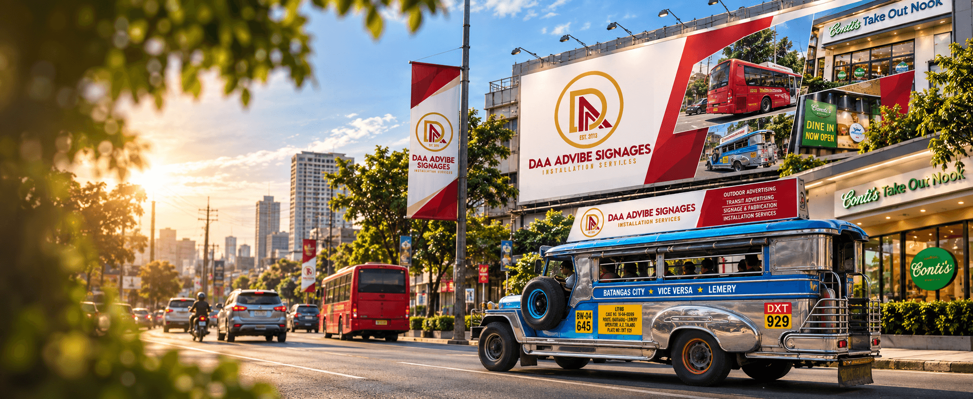 DAA Advibe billboard installation